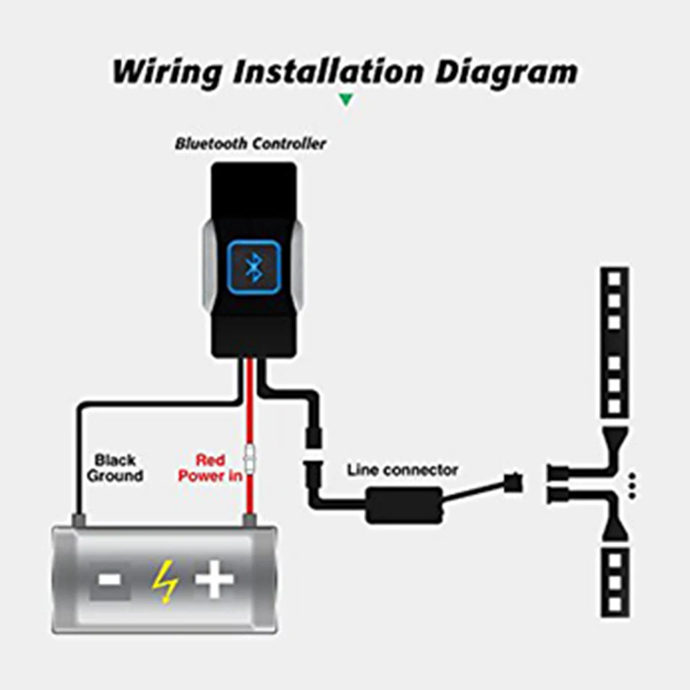 Универсальный мотоцикл многоцветные водостойкие RGB светодиодный лампы Комплект