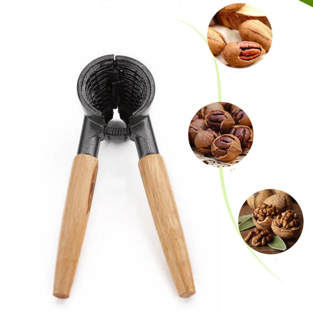 Зажим из орехового дерева открытый пекан гайка плоскогубцы цельное зерно пилинг