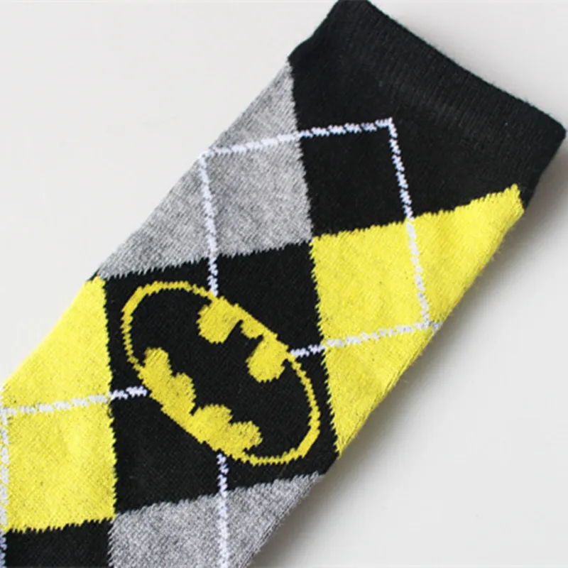 Fashion New Cotton Socks Grid Soft Comfortable Standard Casual Men Art Jacquard Happy Funny High Quality | Мужская одежда