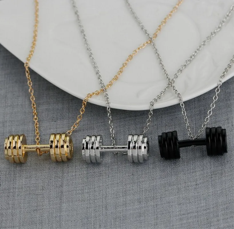 Красивая простая популярная маленькая фотоподвеска|dumbbell necklace|pendant dumbbellssmall pendant |