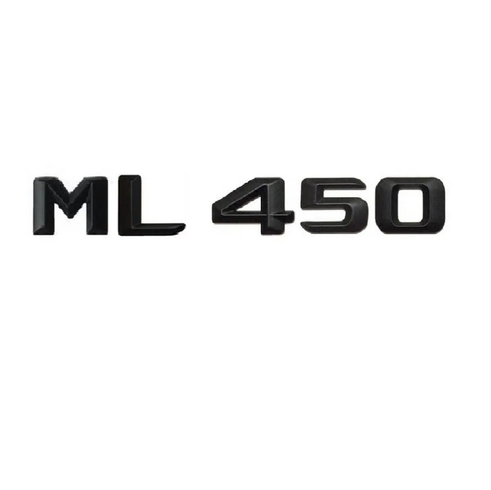 

Matt Black " ML 450 " Car Trunk Rear Letters Words Number Badge Emblem Decal Sticker for Mercedes Benz ML Class ML450 AMG