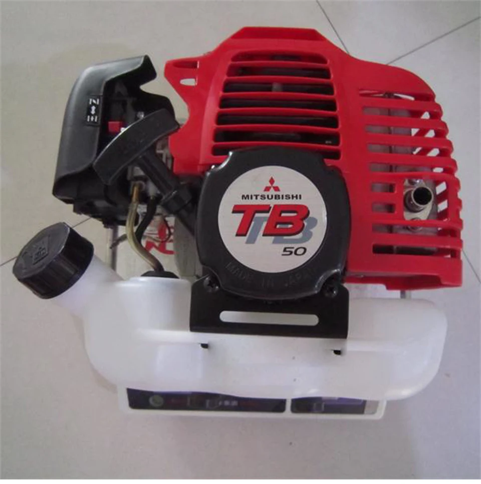 TB50 Двухтактный бензиновый двигатель TB50 двигателя 52cc для газонокосилка Pine земель машина бензиновый двигатель легкий корпус - Цвет: TB50