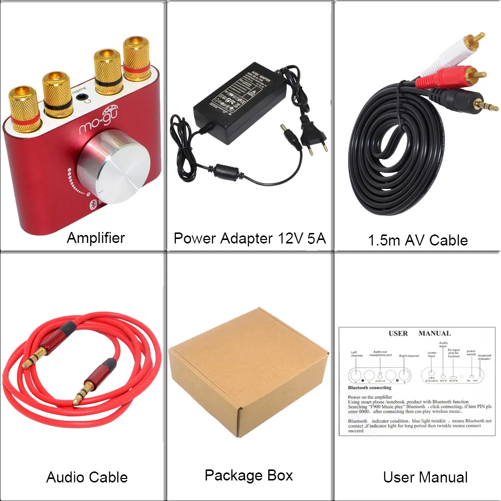 2017 Фирменная Новинка красный 30 Вт * 2 мини дома bluetooth Театр Усилители Hi-Fi Stereo Bluetooth
