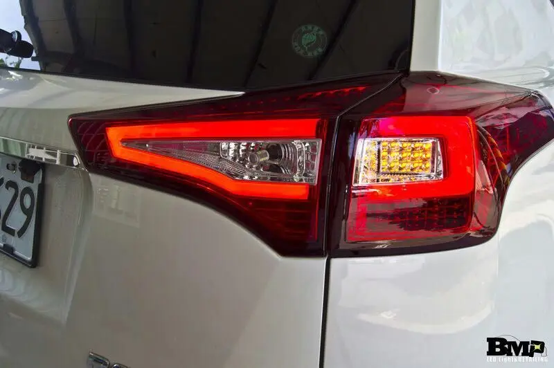 1 компл. Бампер Taillamp для Toyota RAV4 задний светильник 2013~ г. Автомобильные аксессуары RAV 4 светодиодный противотуманный задний светильник RAV4 задний светильник