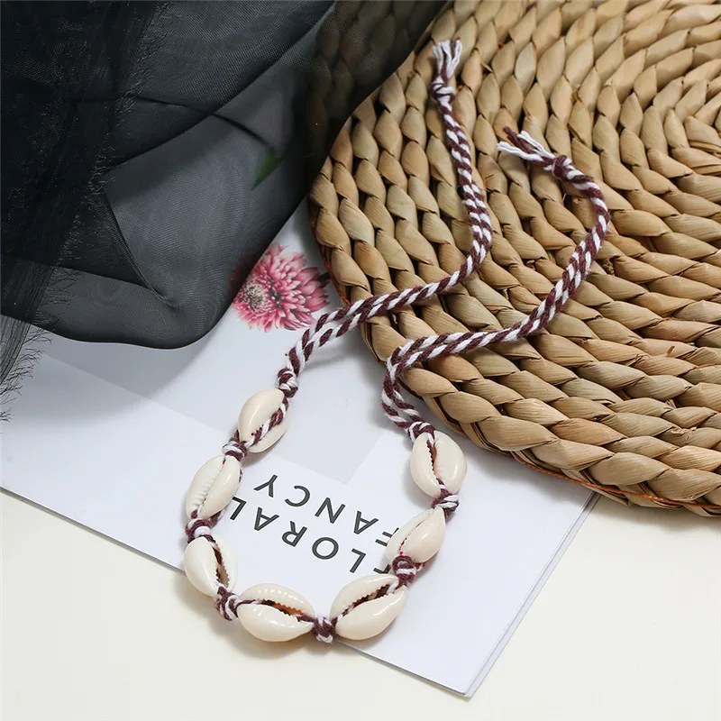 Браслет на ногу в виде сердца из ракушек Женский браслет лодыжку с подвеской