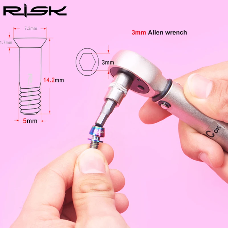 RISK болт для колес из титанового сплава задний переключатель винты горного