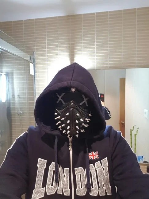 Часы Dogs Aiden Pearce полумаска для лица ветрозащитная теплая игра косплея |