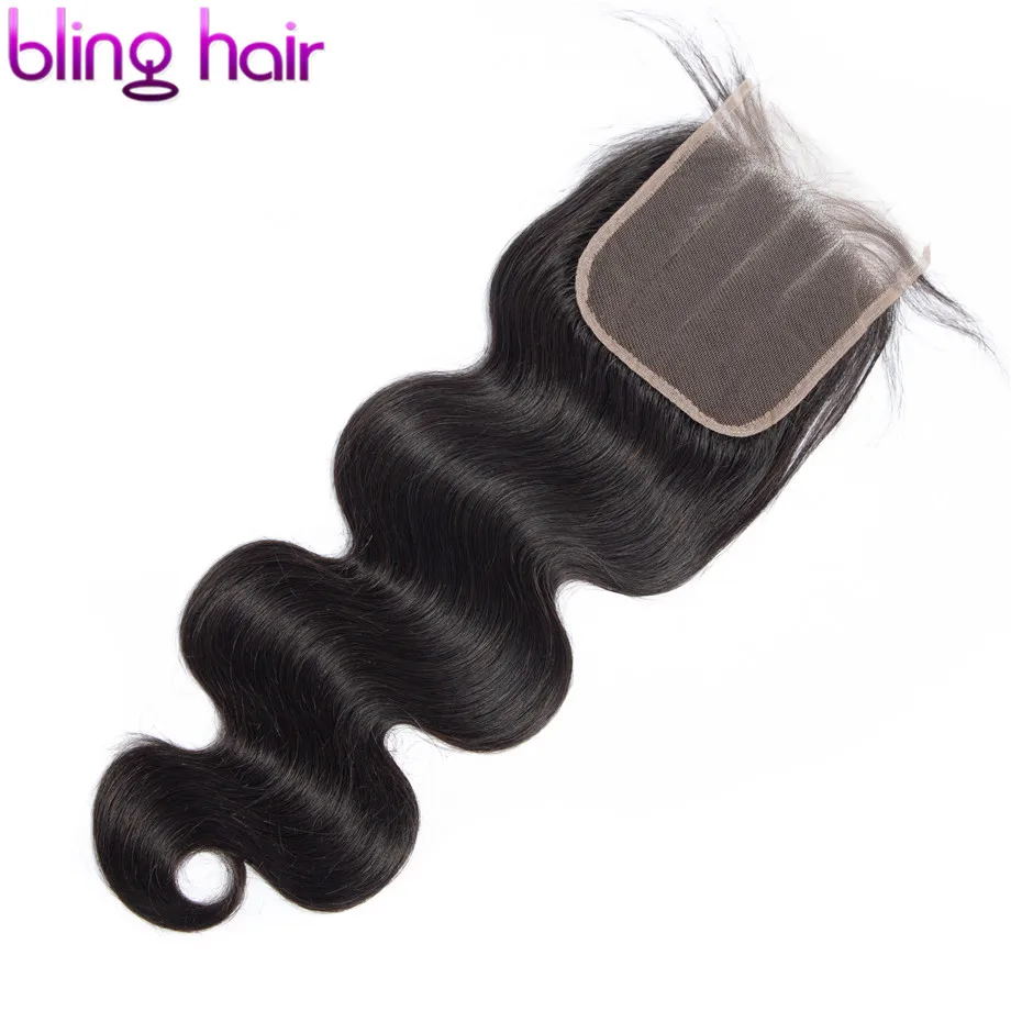 Bling Hair 6x6, бразильские волнистые волосы,, Remy, человеческие волосы, без волос, средний/три части, натуральный цвет