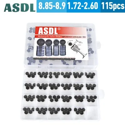 5 lot valve shim 23 шт. моторный Запчасти регулируемый клапан прокладки-шайбы диаметр 8,85-8,9 мм толщина 1,72 мм-2,6 мм клапан ШИМ Комплект для KTM# d - Цвет: 5 lot valve shim