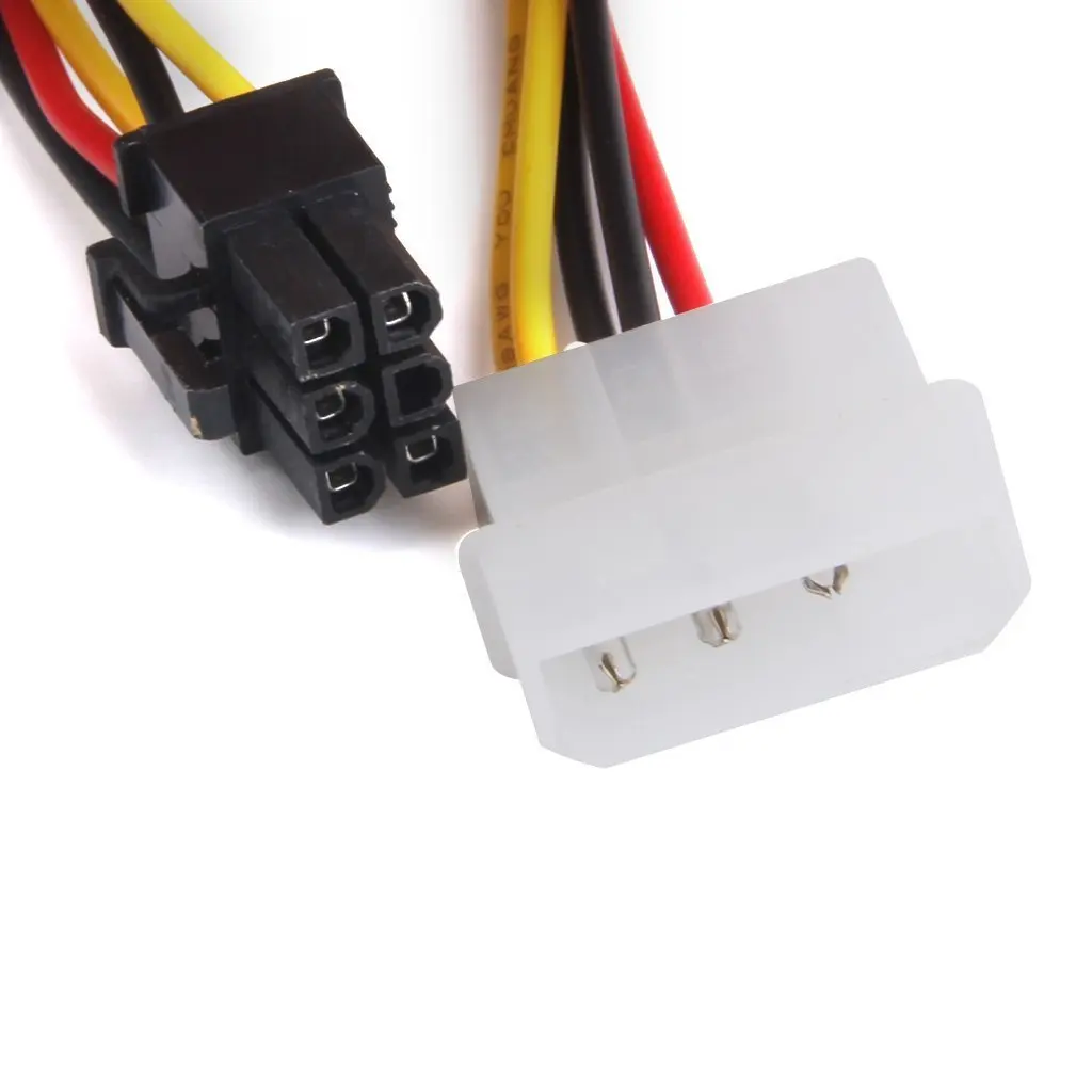 4 контактный разъем 6 Pin мама Мощность кабель для PCIe PCI eэкспресс адаптер|power cable|male