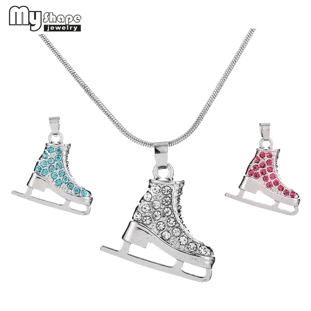 My shape ювелирное изделие милое серебряное покрытие 3D скейт Скейтер Розовый