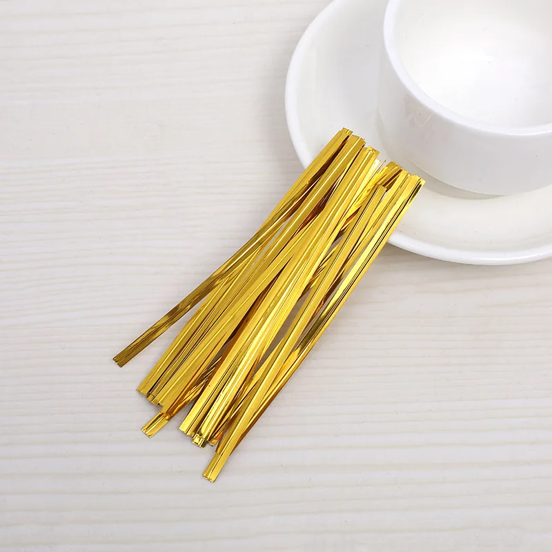 800 шт металлический перевязку леденца на палочке торт Еда целлофановые мешочки