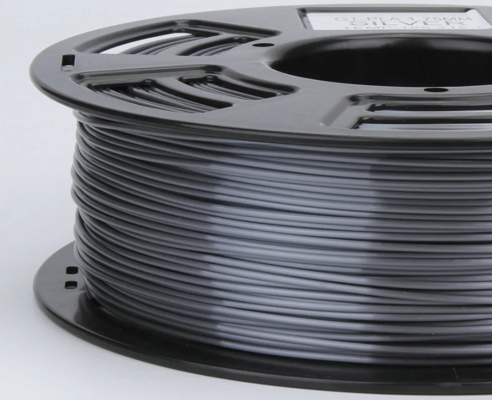 3D принтер металл латунь Silve PLA пластик материал нити 1 кг/рулон 75 мм металлические