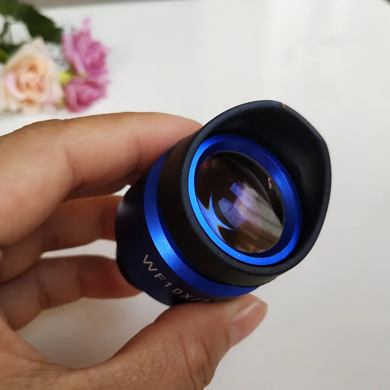 Круто! WF10X 22 мм синий корпус зум регулируемый высокий окуляр фотообъектив 23 2 с
