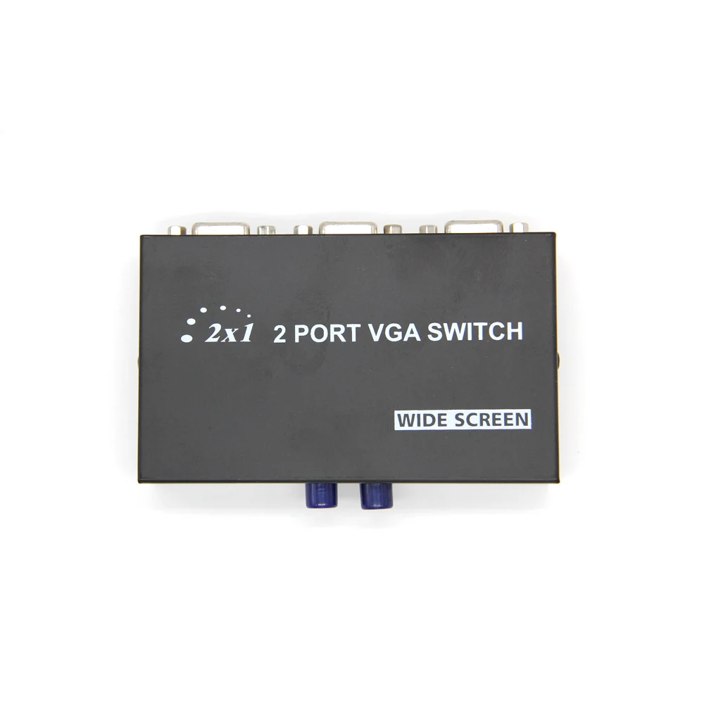 2 порта HD VGA SVGA переключатель для ЖК ПК телевизор монитор видео в 1 ноутбука|Кабели