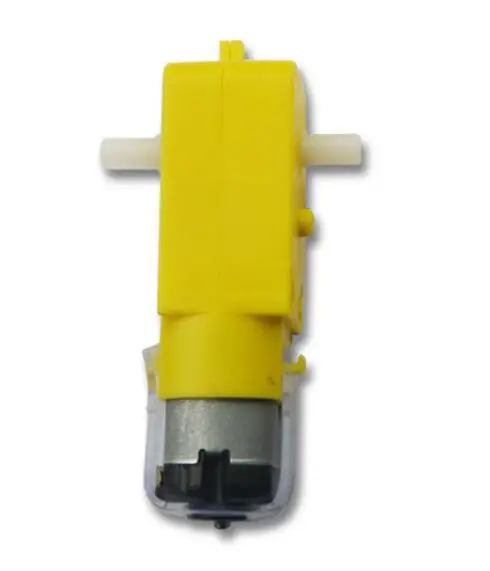 Double-axis DC 3 V-6 V DC мотор-редуктор одноосевой двухосевой TT мощный магнитный двигатель против помех Интеллектуальный автомобильный четырехколесный 1:48 - Цвет: Double-axis