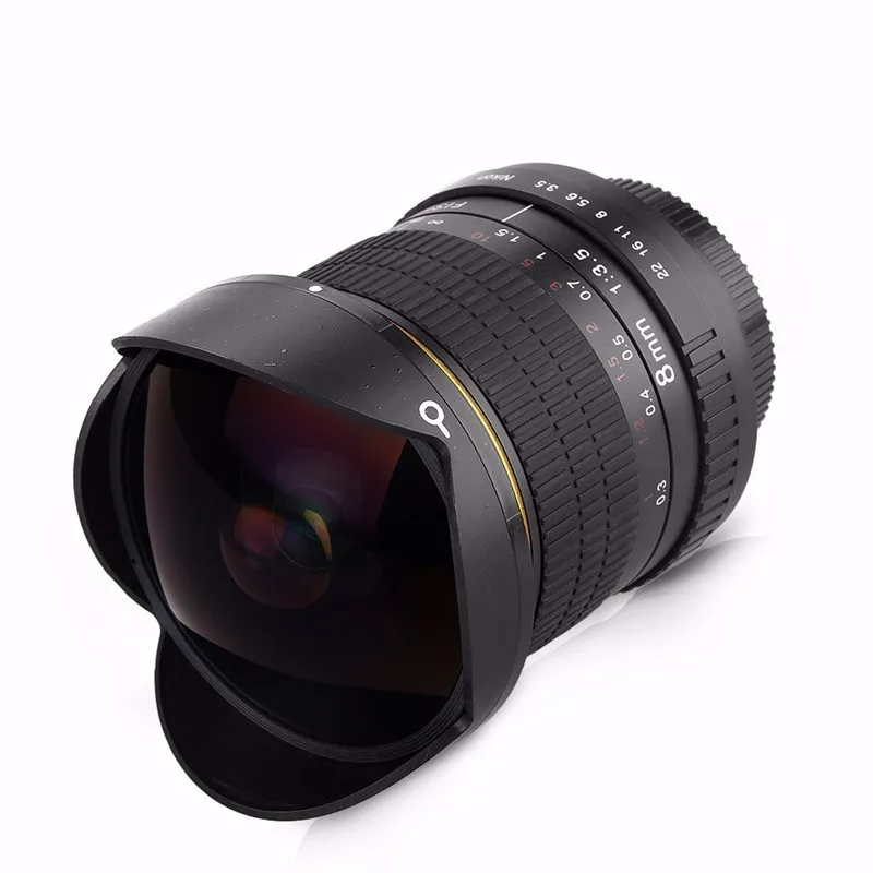 8 мм F/3,5 ультра широкоугольный объектив рыбий глаз для APS-C рамка Canon 1200D 760D 750D 700D для Nikon D800 D3200 D5200 D7200 DSLR камера