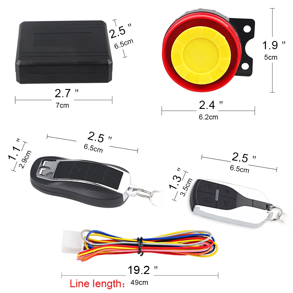 Универсальный пульт дистанционного управления для мотоцикла 12 В противоугонная