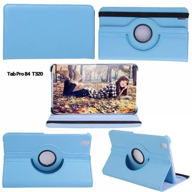 Вращающийся на 360 градусов флип чехол кожаный подставка для Samsung Galaxy Tab Pro 8 4 T320 T325