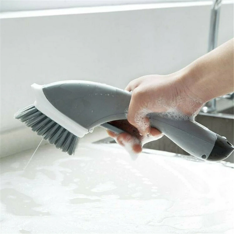 1pc Cleaning Brushes Washing Floor Long Handle Sink Kitchen Multifunctional Automatic Household Tools Bath Accessories | Дом и сад