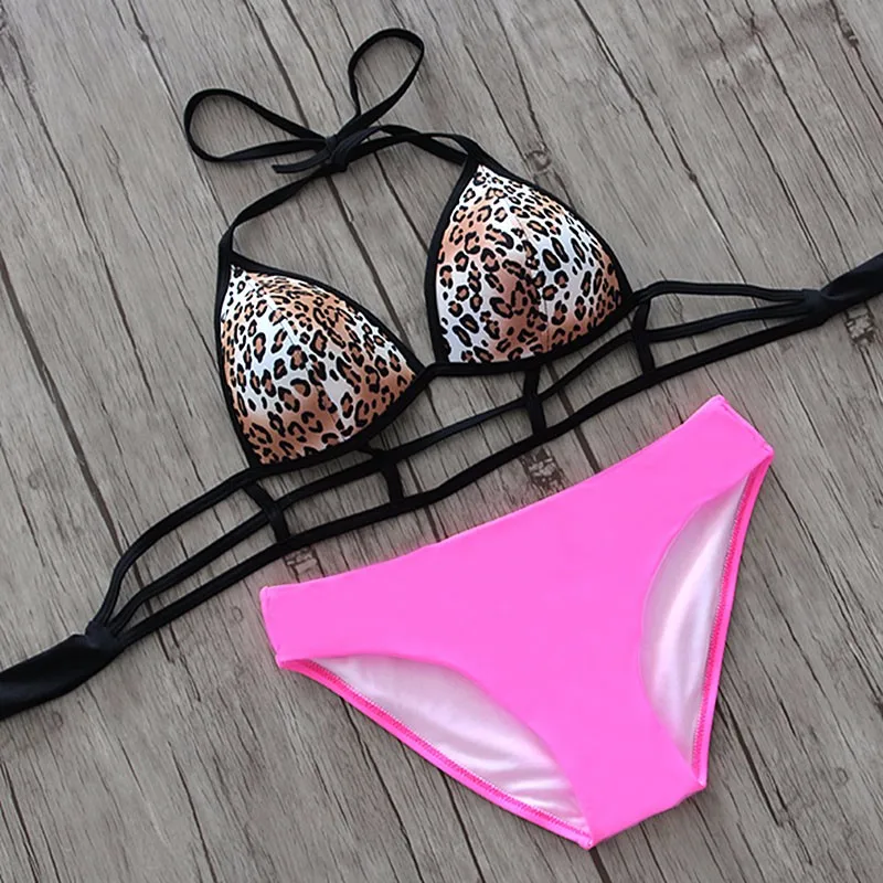 Новинка 2019 сексуальные бикини купальник бандажный комплект пуш ап лоскутный с