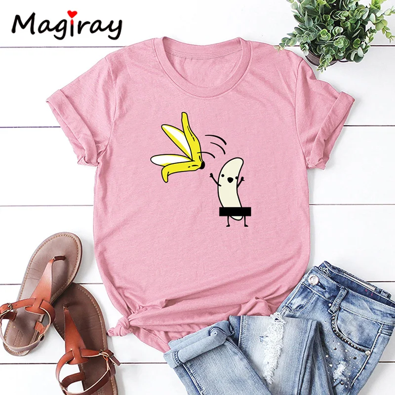 MGR типа &quotбанан&quot снимать кожуру забавная Футболка обманка с принтом героями