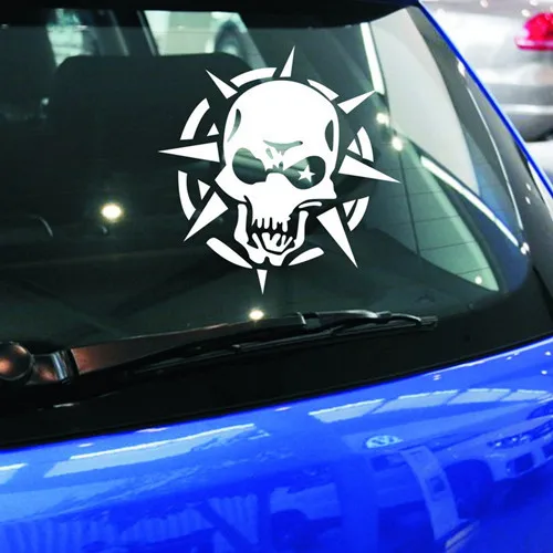 

Car Stickers Skulls Ghost Rider Devil Creative Decals For Tail Window Waterproof Auto Tuning Styling Vinyls 15.5x15cm D10