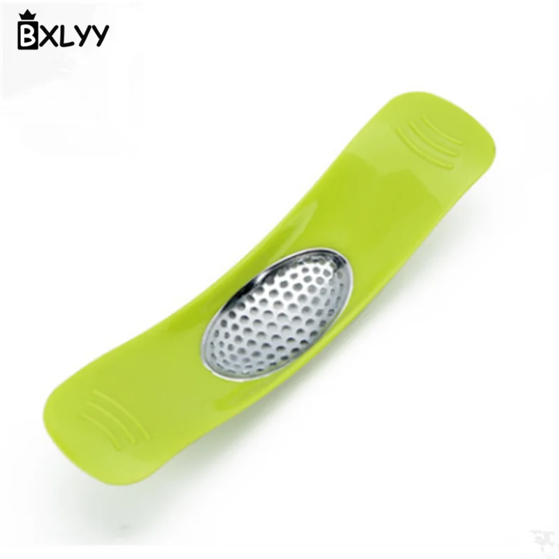 Зеленый BXLYY пресс для чеснока инструмент для овощей Многофункциональный Пресс из нержавеющей стали ed слайсер для чеснока кухонные инструменты кухонные принадлежности Knife.6z - Цвет: Зеленый