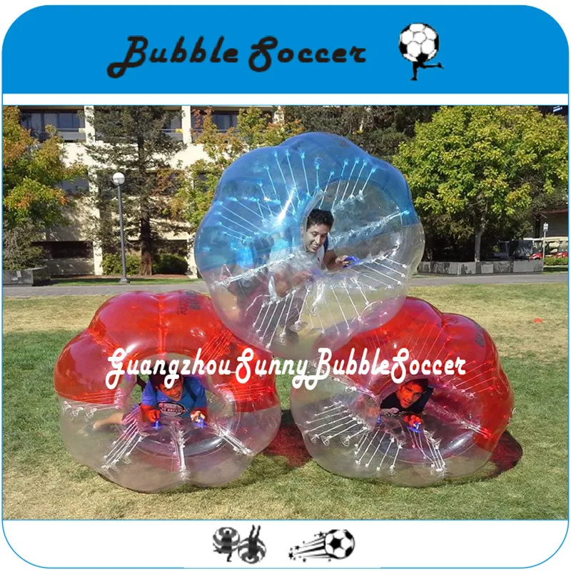 10 шт. (5Red + 5Blue 2 насоса) Бесплатная доставка 1 5 м Bubble Soccer Body Zorb Football для продажи