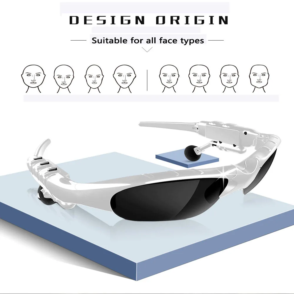 Smart Stereo Bluetooth Sunglasses Men 3D Polarized glasses Bluetooth multi-function stereo car outdoor hands-free Music glasses