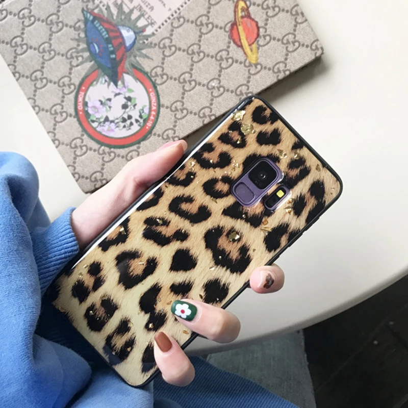 YHBBCASES модный сексуальный леопардовый чехол для телефона Samsung Galaxy S8 S9 S10 Plus мягкие