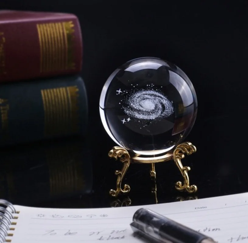 Миниатюрные галактические шары диаметром 60 мм хрустальный шар 3D лазерная