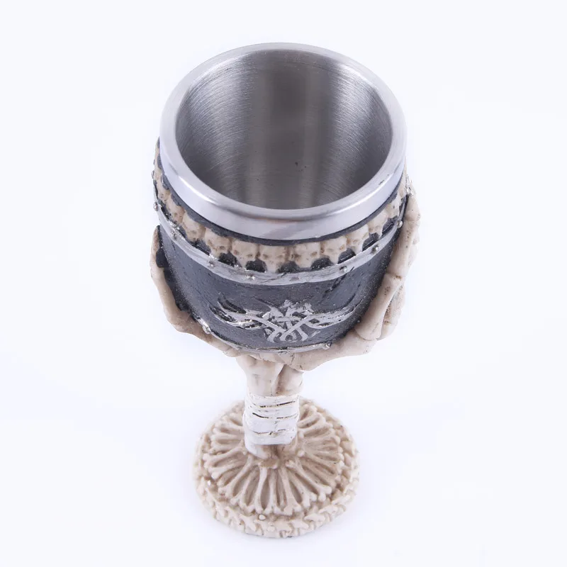 3D резиновая ручная кружка скелетоны металлическая из нержавеющей стали с