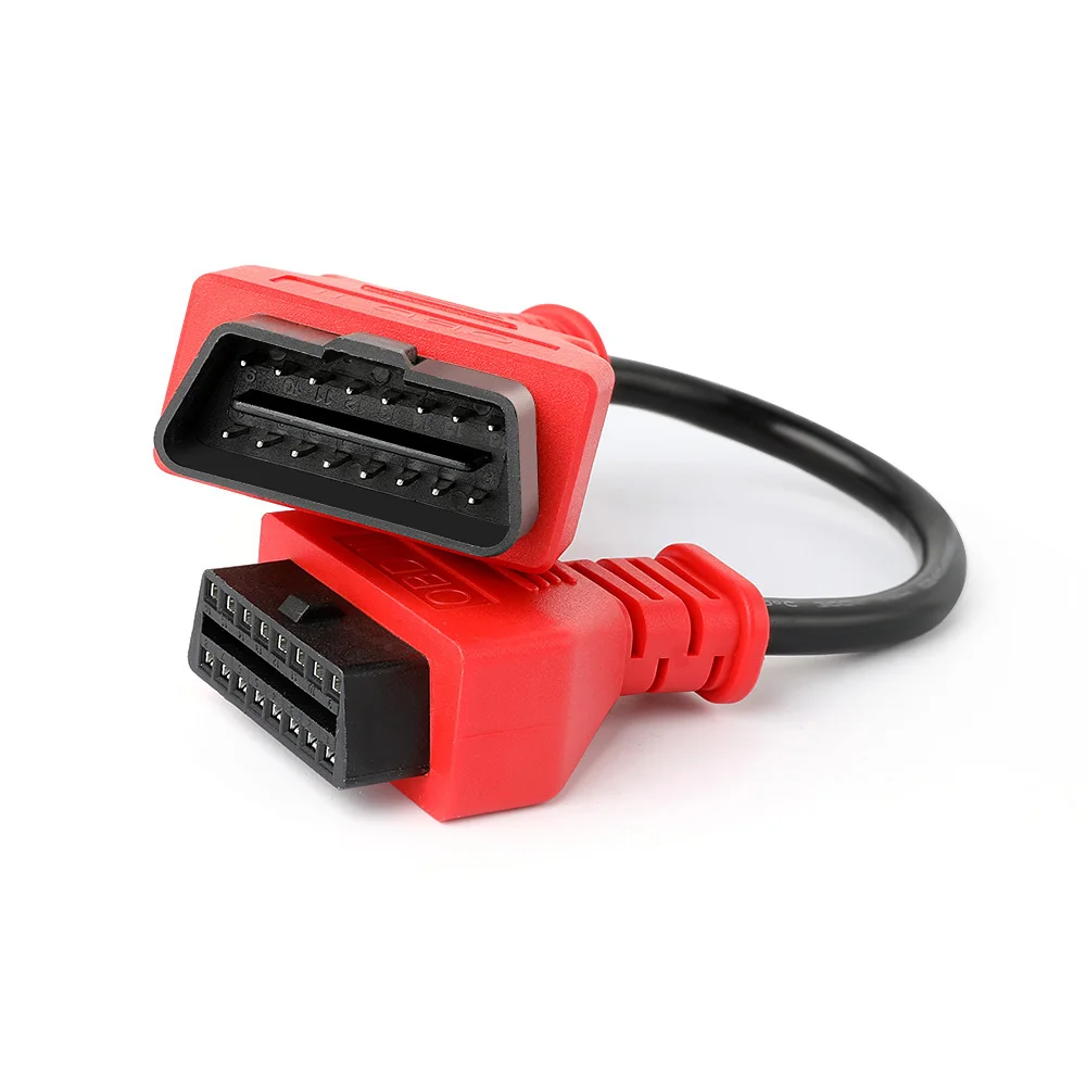 Red Универсальный автомобильный кабель-удлинитель Ancel OBD2 30 см 16 Pin для OBD2 II EOBD Расширенный Соединительный адаптер Интерфейс авто диагностический инструмент - Цвет: Red
