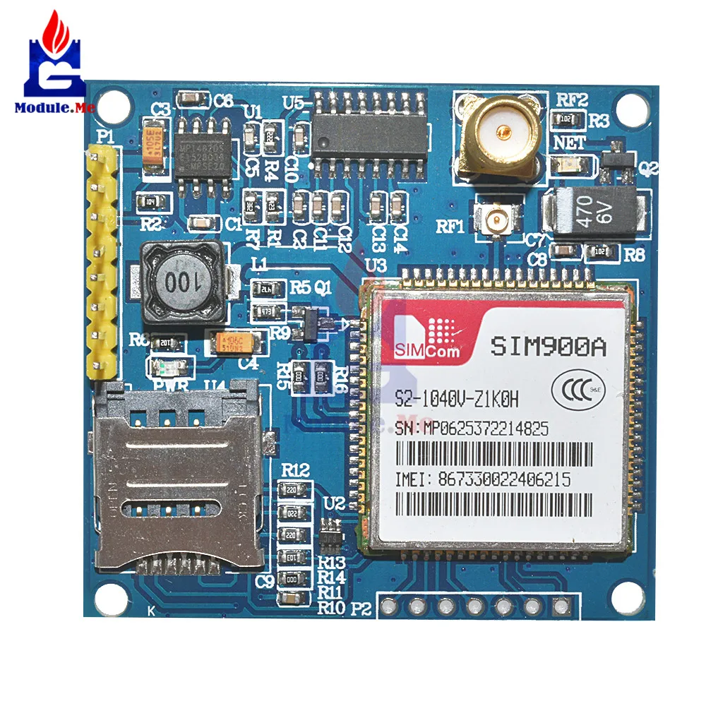 1 шт. SIM900A 1800/1900 МГц беспроводной модуль расширения GSM GPRS плата+ антенна Diy комплект электронный модуль платы блока программного управления