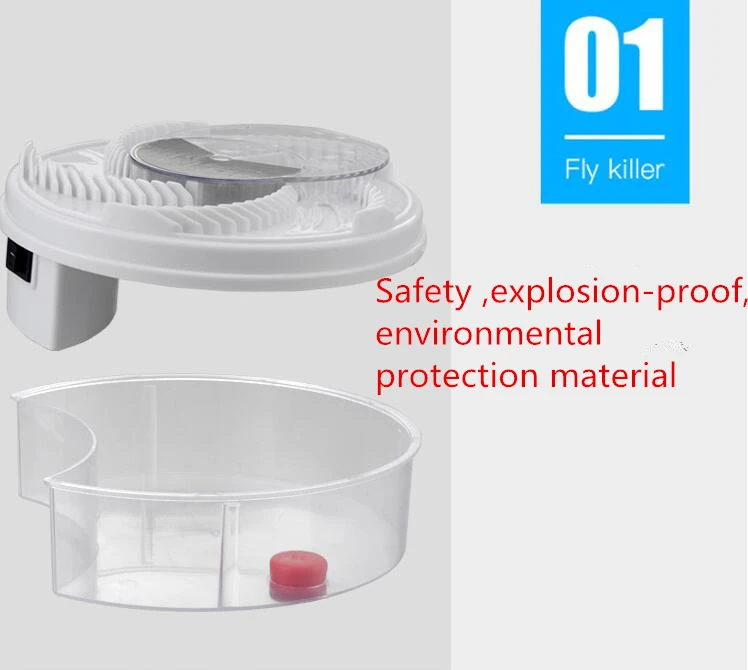 Электрический Fly Trap устройства с захвата Еда Белый USB кабель|Репелленты| |