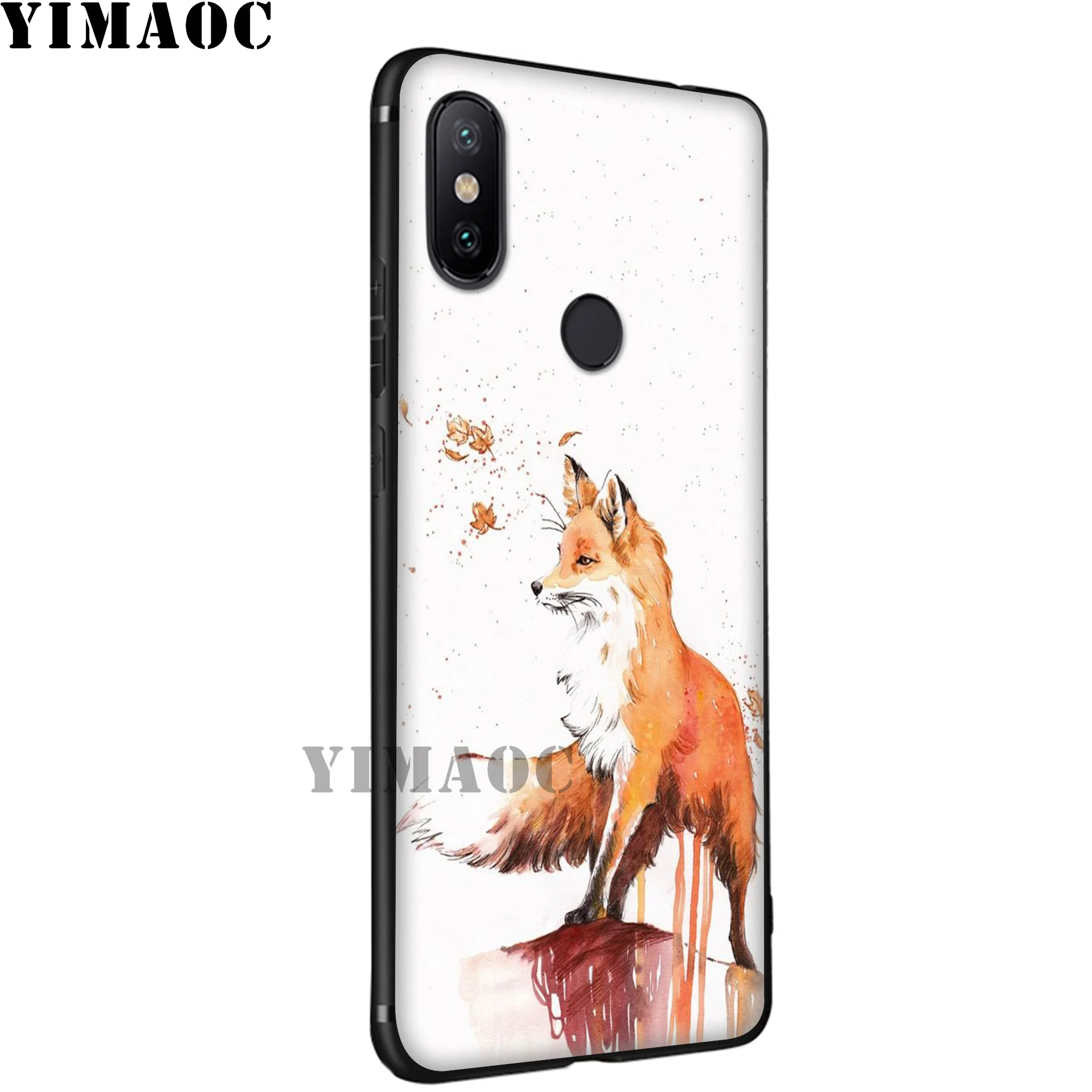 YIMAOC Cute Fox Soft Silicone Case for Xiaomi Redmi 7A Note 7 6 6A 5 4 4X 4A 5A S2 Plus K20 Pro Lite |