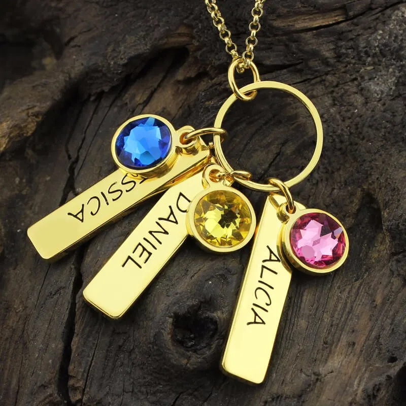 Strollgirl 925 пробы серебро персонализировать гравировкой бар Цепочки и ожерелья с
