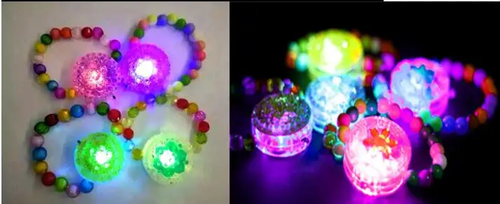 Браслет led мигает браслет из бисера свет акриловые браслет для партии Бар Хэллоуин Рождество Hot Dance подарок 20 шт
