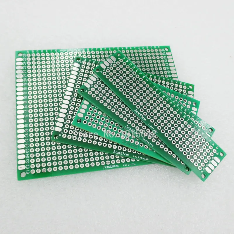 

5PCS/Lot PCB Kit 7x9 5x7 4x6 3x7 2x8cm Double Side Copper Prototype pcb Universal Board electronic diy kit