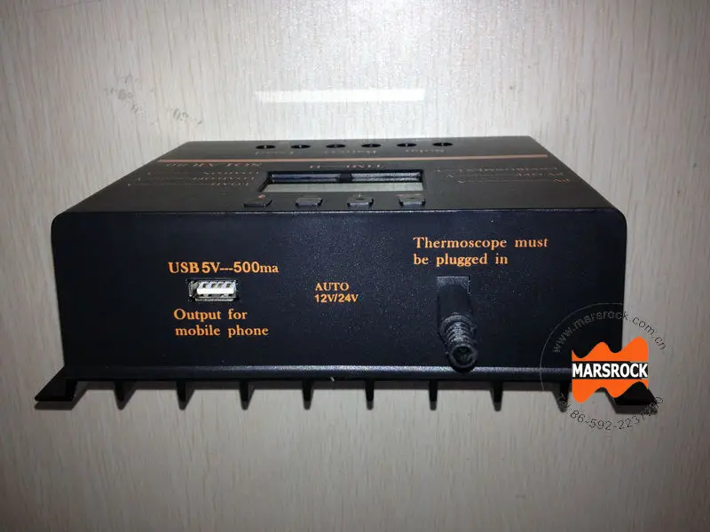 Контроллер солнечной зарядки 80A 12 В 24 ШИМ с ЖК дисплеем USB 5 связь система