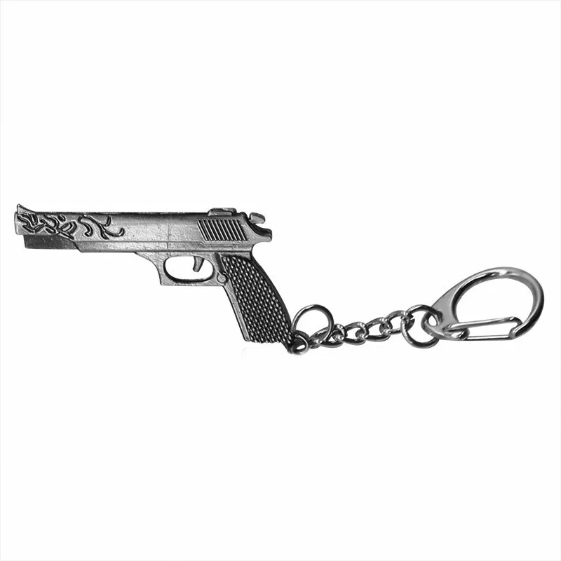 Desert Eagle 3D моделирование пистолет кулон брелок крутой мужской металлический оружие Модель AK47 M16 M4A1 AWM револьвер пистолеты брелок для автомобиля держатель - Цвет: Desert Eagle
