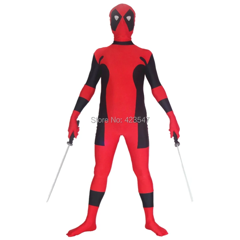 Новинка хит продаж Deadpool спандекс костюм вечерние костюмы на Хэллоуин зентай
