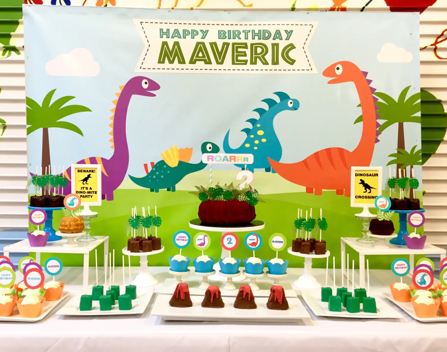 

custom modern dinosaur tree background High quality Computer print party backdrops
