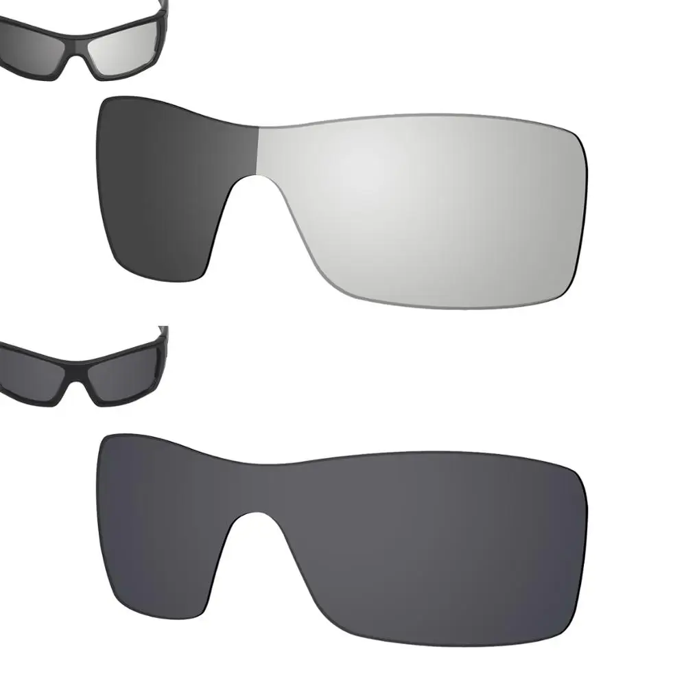 

Поляризованные солнцезащитные очки SmartVLT 2 шт., Сменные линзы для Oakley Batwolf-серый фотохромный и однотонный черный