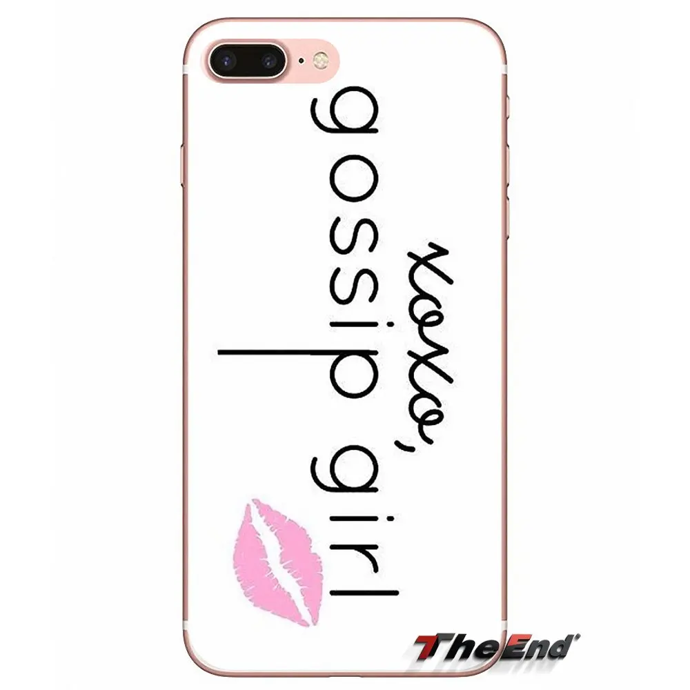 Силиконовый чехол из пастельного ТПУ с логотипом Gossip girl для Sony Xperia Z Z1 Z2 Z3 Z5 compact M2 M4