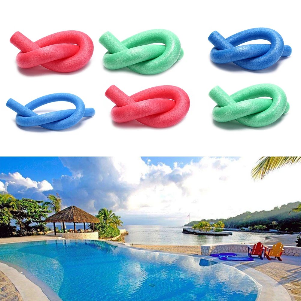 

New Swimming Pool Noodle Swim Kickboard Water Float Aid Woggle Flexible Floating Noodles Hollow Learn Swimming Foam
