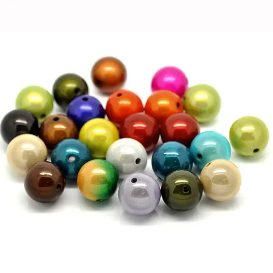 

Best Quality 20 Random Mixed Miracle Acrylic Round Spacer Beads Findings Jewelry Making 20mm(W01910X 1)
