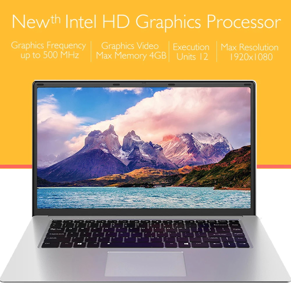 Ноутбук 15," Windows10 Intel Z8350 Четырехъядерный 4 ГБ ОЗУ 64 Гб SSD rom 1920x1080 FHD дисплей ультрабук с полным Keyboad