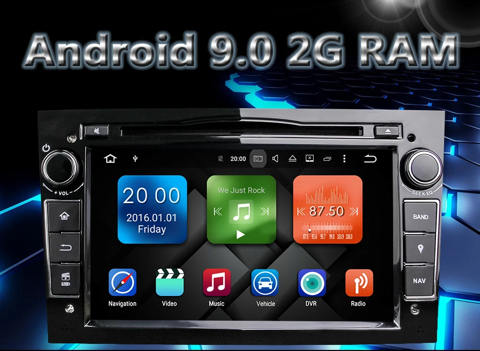 Eunavi четырехъядерный Android 9,0 2 din автомобильный DVD стерео для Vauxhall Opel Astra H G Vectra Antara Zafira Corsa gps Navi Радио 2G